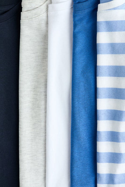 5-pack cotton jersey tops