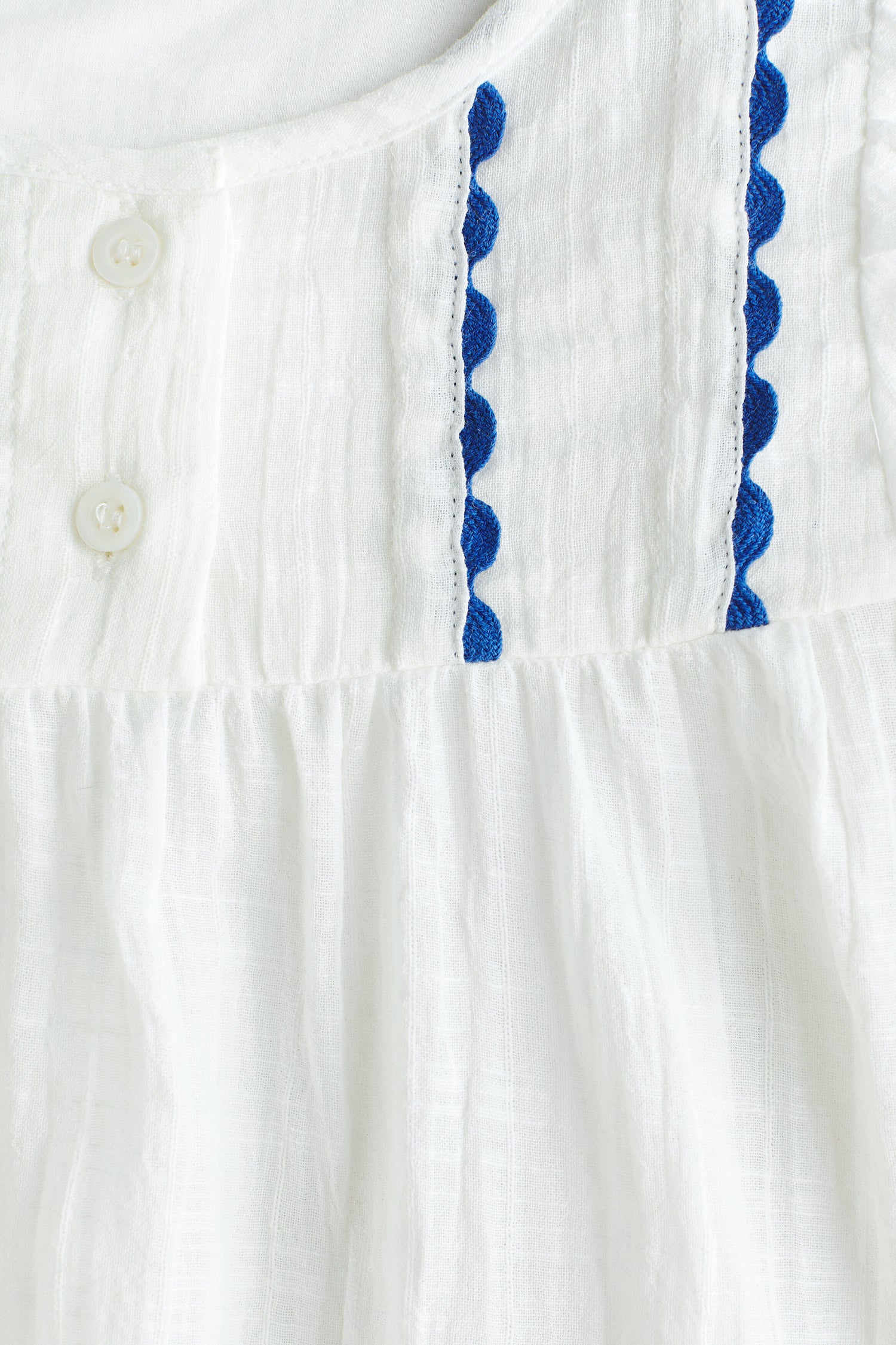 Embroidered cotton blouse