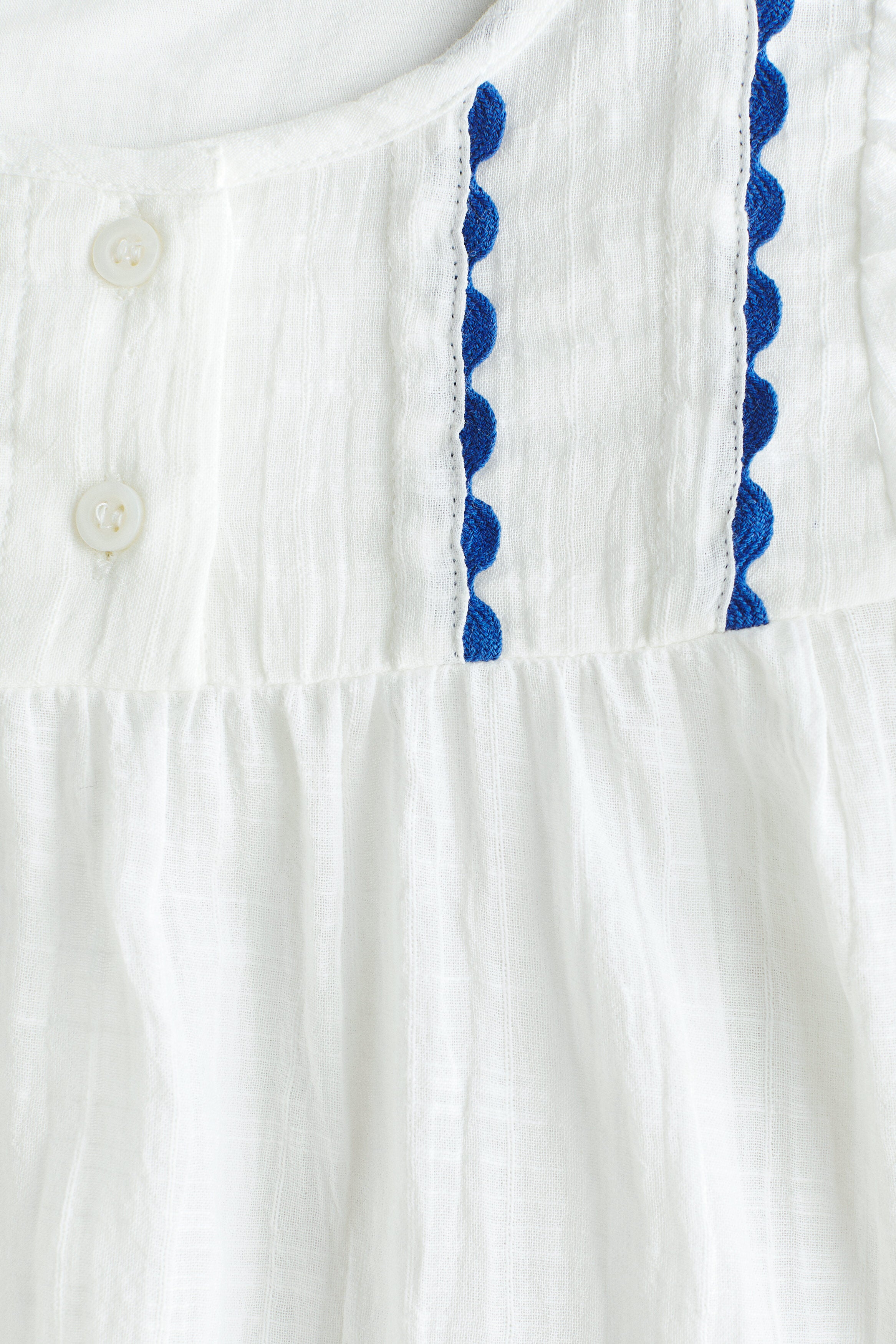 Embroidered cotton blouse