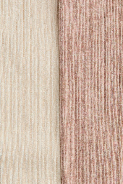 2-pack rib-knit tights