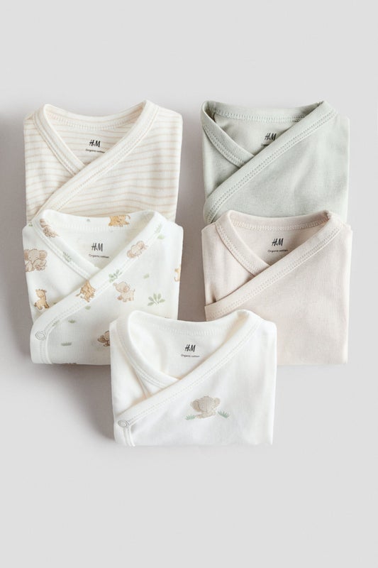 5-pack cotton bodysuits