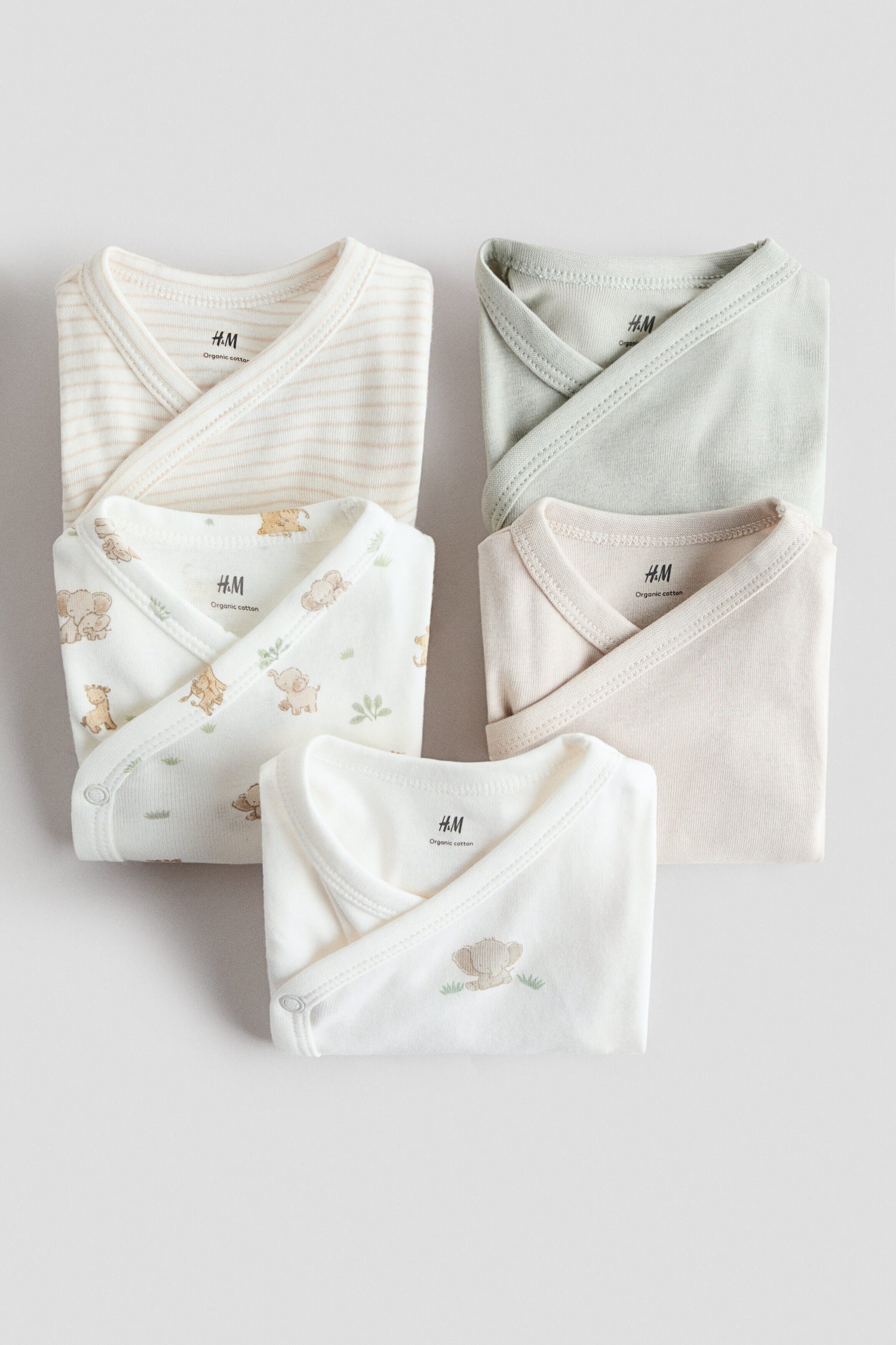 5-pack cotton bodysuits