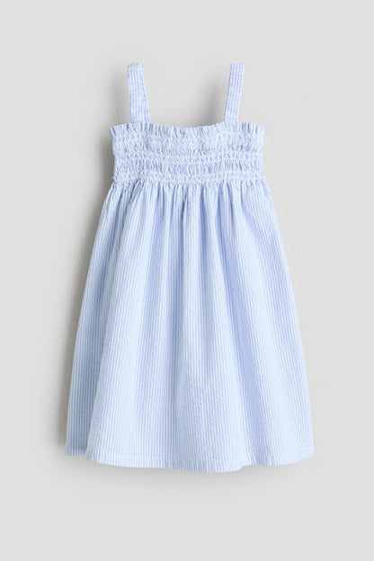 Smocked strappy dress
