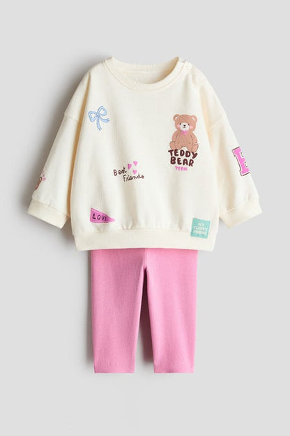 2-piece sweatshirt and leggings set