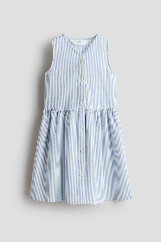 Sleeveless seersucker dress