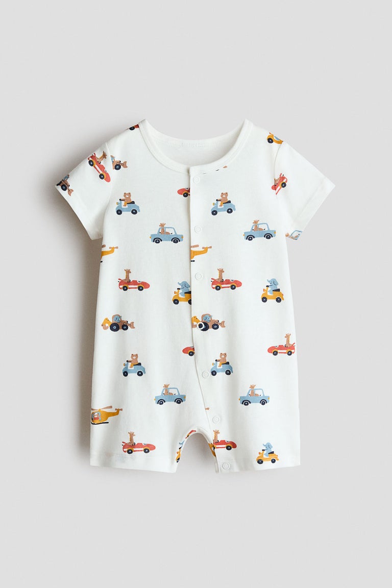 Short cotton sleepsuit Image 1 of 2