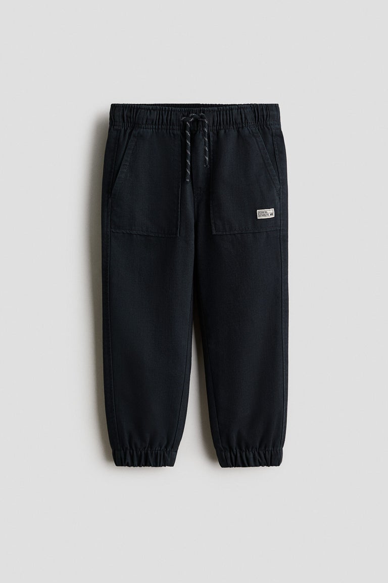 Cotton twill joggers Image 1 of 3