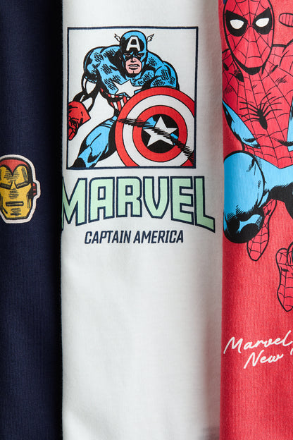 3-pack printed T-shirts