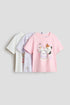 3-pack printed jersey tops - Pink Squishmallows