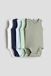 5-pack cotton bodysuits