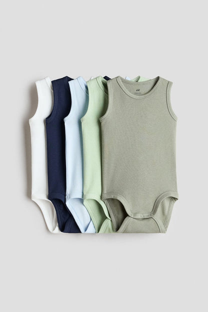 5-pack cotton bodysuits Image 1 of 2