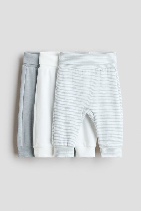3-pack cotton trousers
