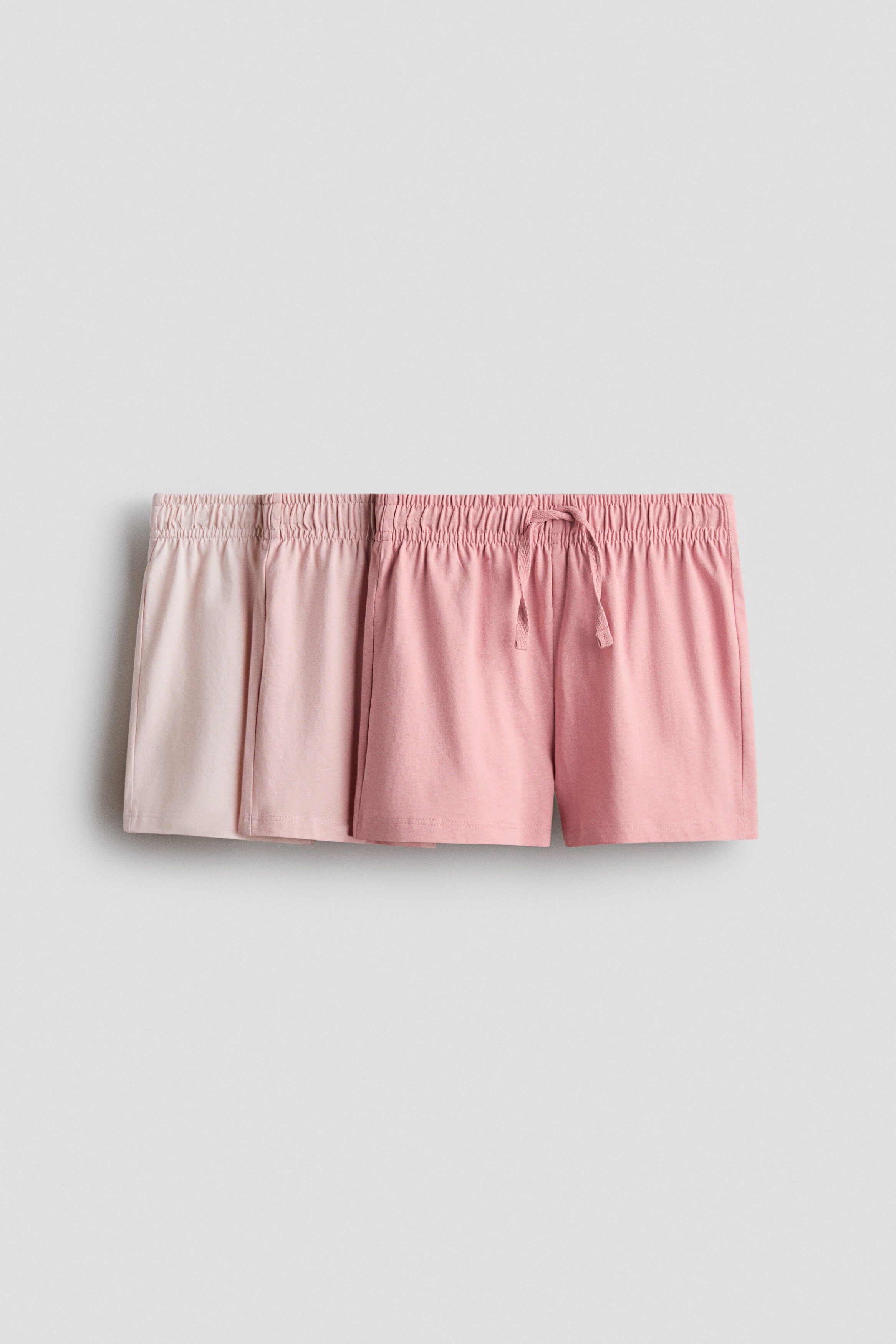 3-pack cotton jersey shorts - Pink Light Pink Pale Pink / 1.5-2 Years