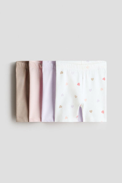 4-pack cotton cycling shorts Image 1 of 2