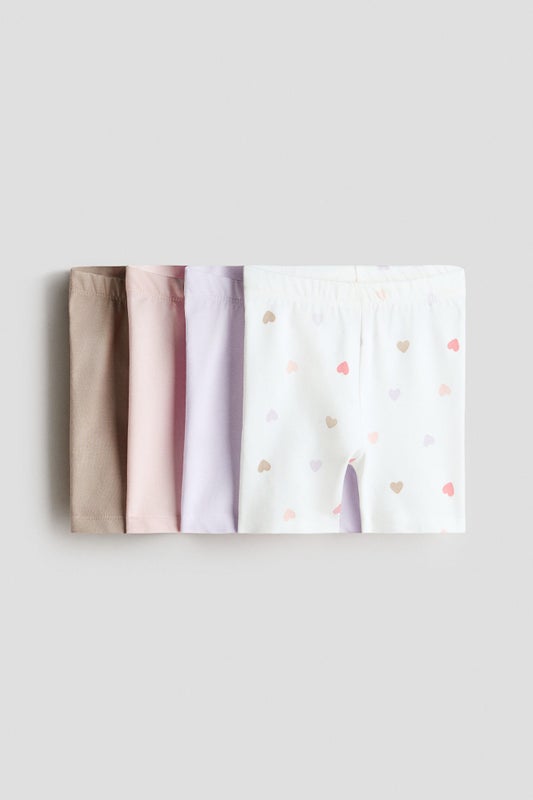 4-pack cotton cycling shorts