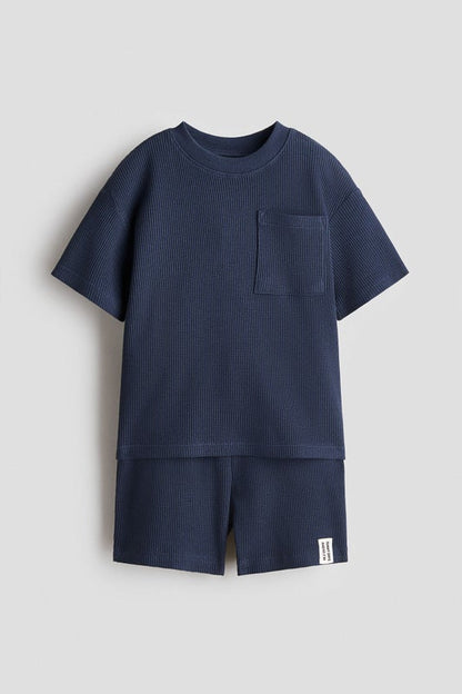 2-piece waffled cotton set