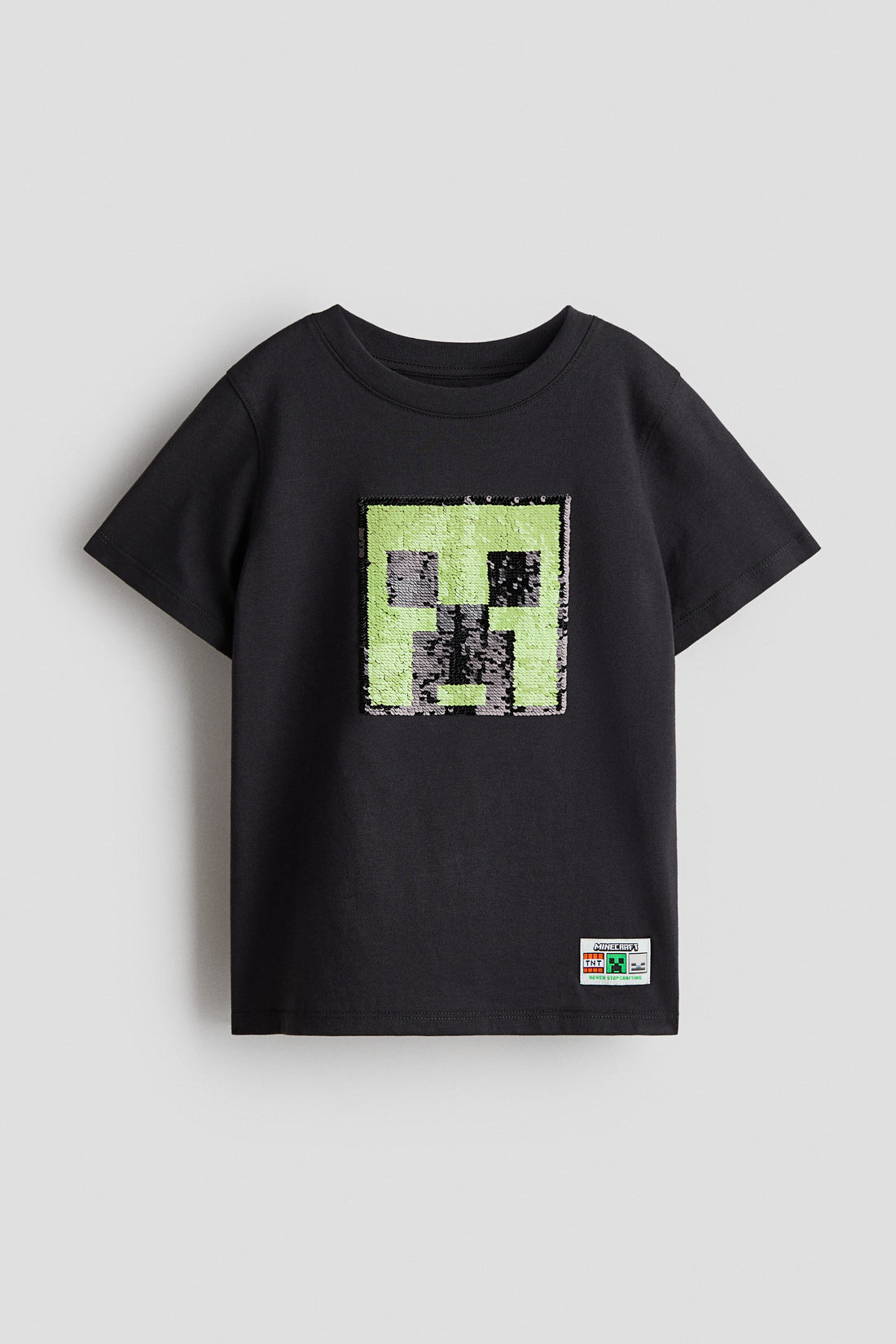 Reversible sequin T-shirt