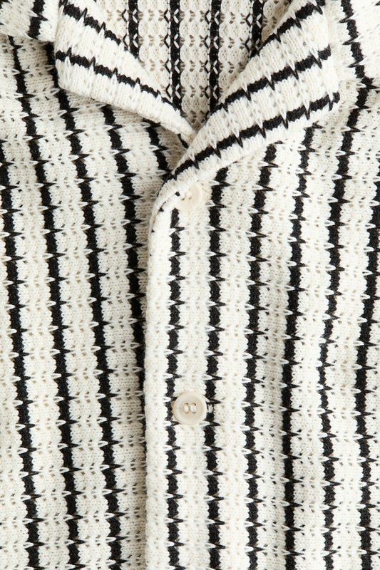 Pointelle-knit resort shirt