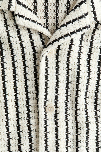Pointelle-knit resort shirt