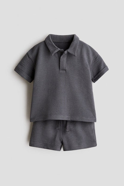 2-piece waffled cotton set