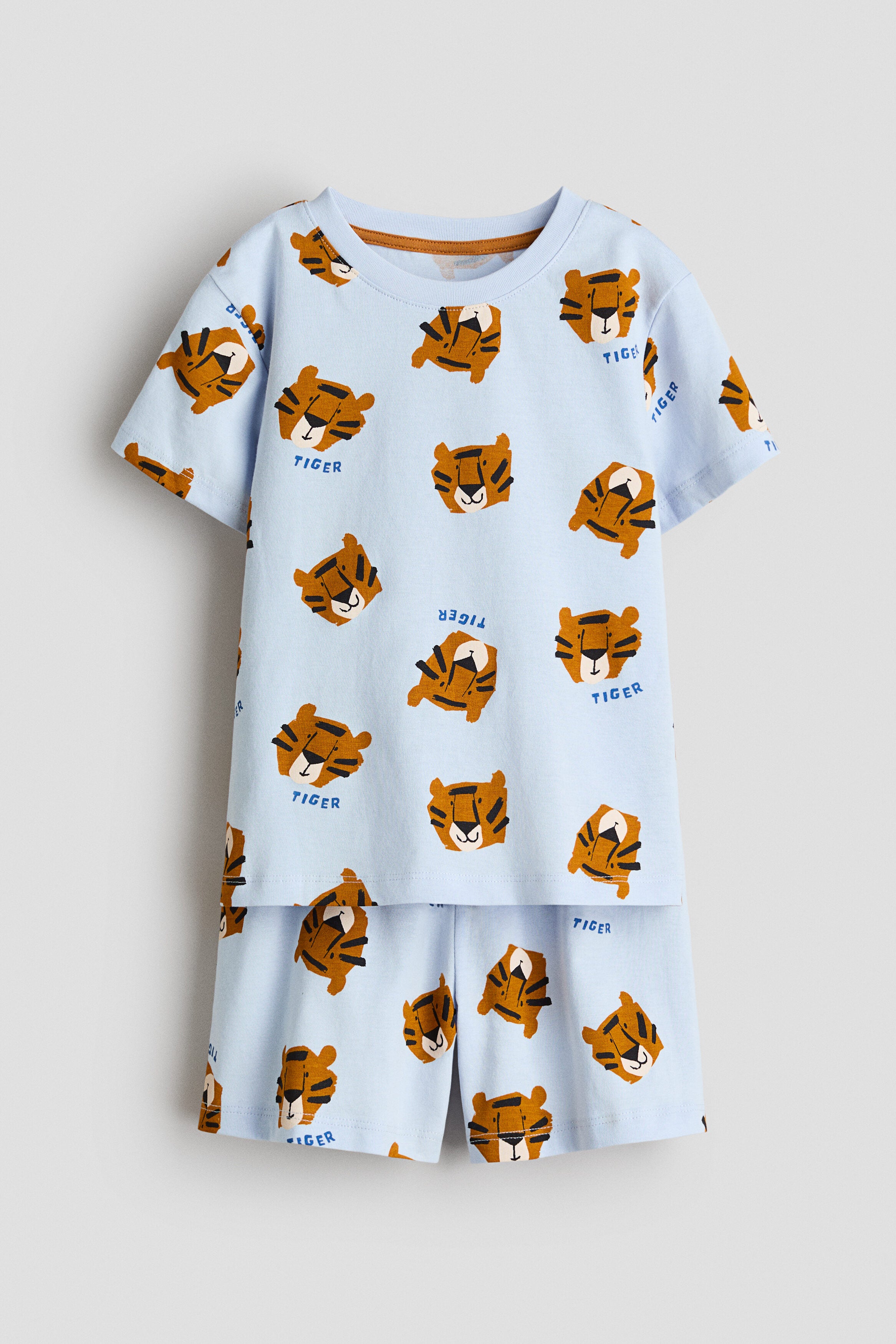 Printed pyjamas - Light Blue Tigers / 8-10 Years