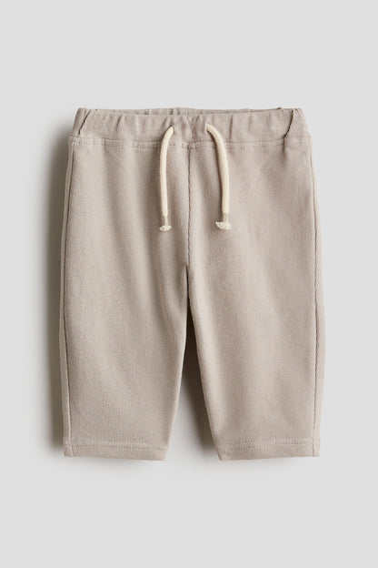 Textured jersey trousers