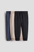 3-pack joggers - Dark Grey Beige / 1.5-2 Years