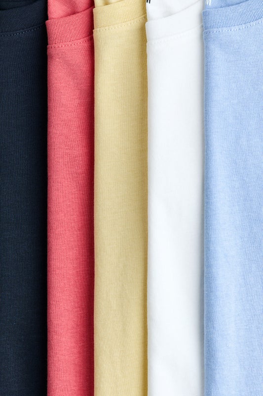 5-pack cotton T-shirts