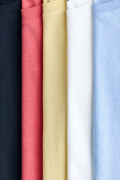 5-pack cotton T-shirts