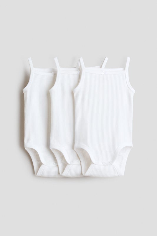 3-pack sleeveless bodysuits