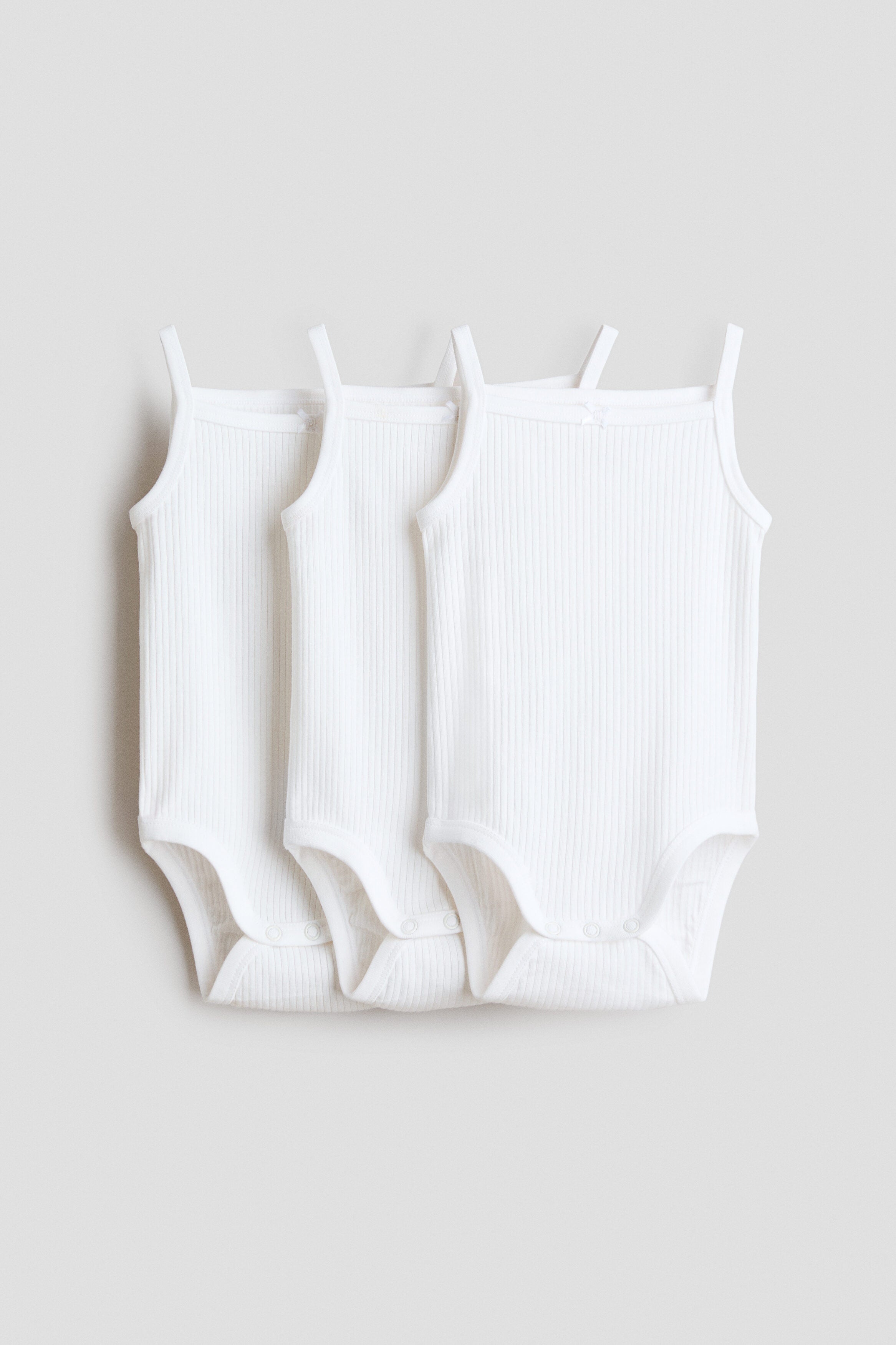 3-pack sleeveless bodysuits - White / 2-3 Years
