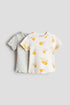 2-pack ribbed cotton tops - 4M