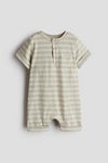 Printed cotton romper suit