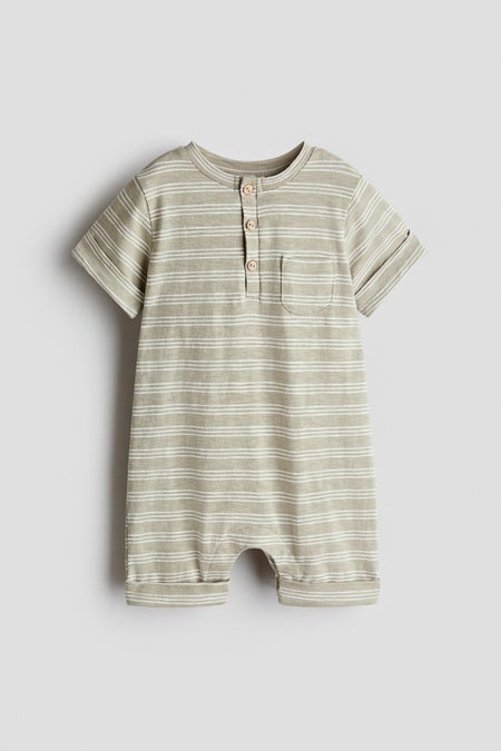 Printed cotton romper suit