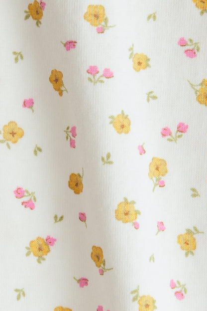 Printed cotton leggings