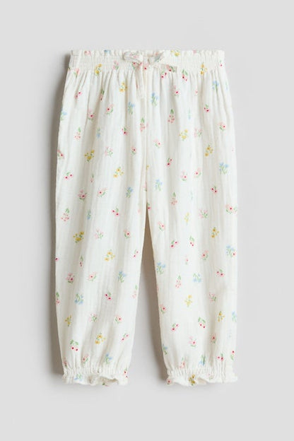Cotton muslin trousers