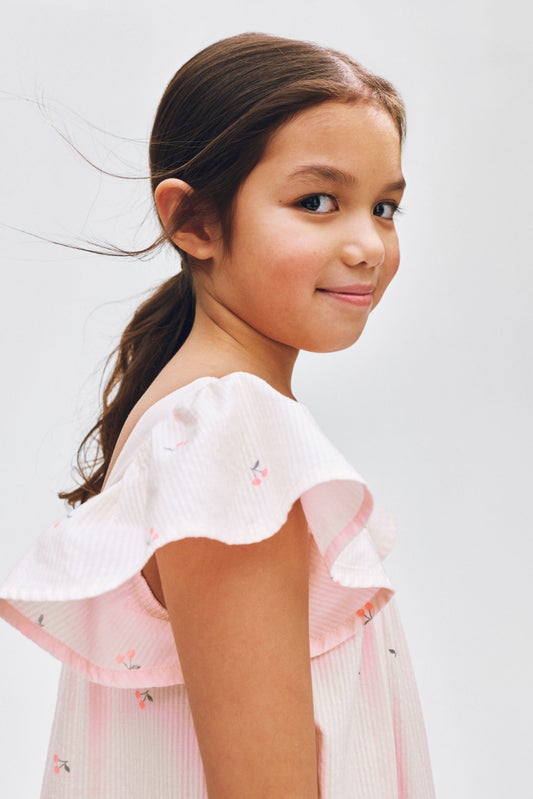 Flared cotton dress