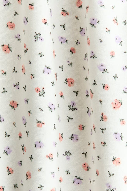 Patterned sweatshirt dress