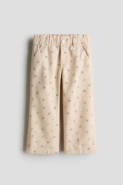 Wide leg paper bag jeans Image 1 of 3