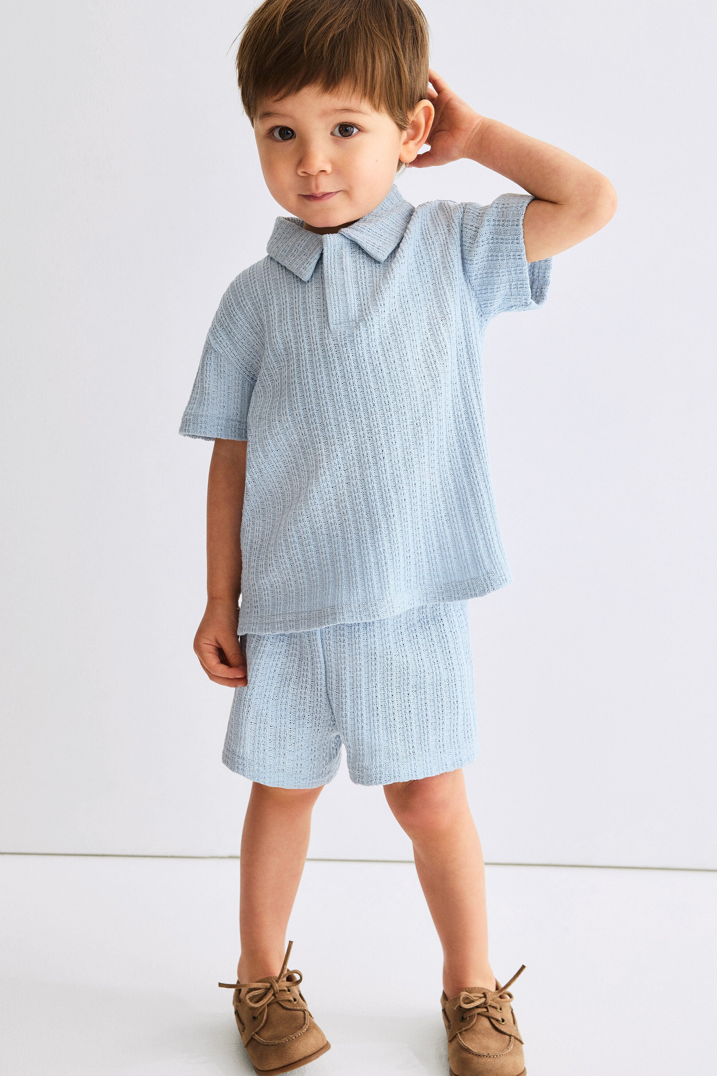 2-piece pointelle-knit set