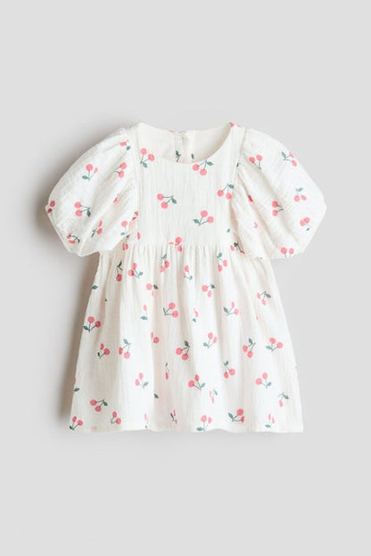 Seersucker cotton dress