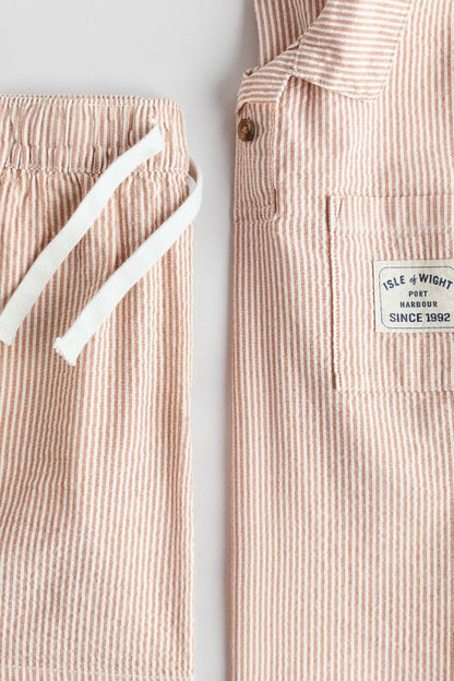 2-piece cotton seersucker set