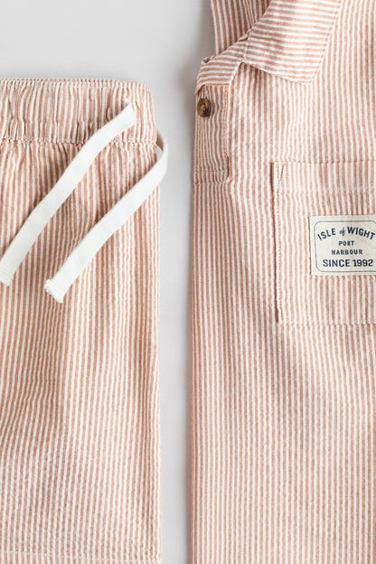 2-piece cotton seersucker set