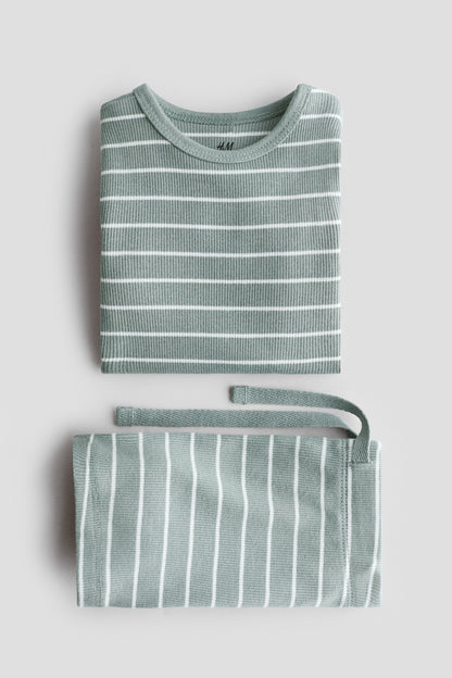 2-piece ribbed cotton set
