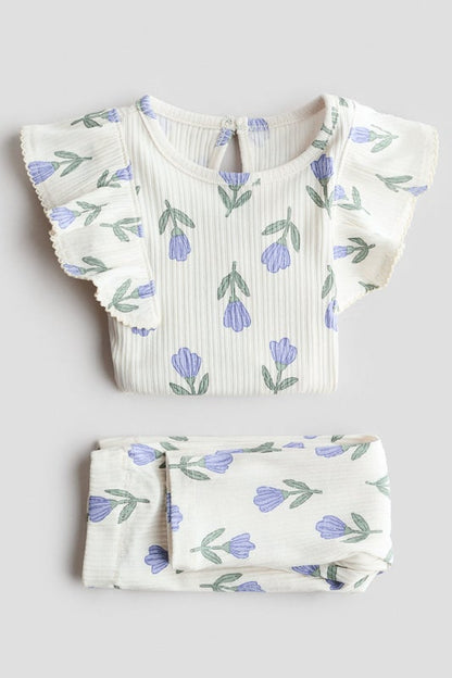 2-piece printed cotton set