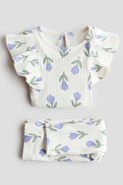 2-piece printed cotton set
