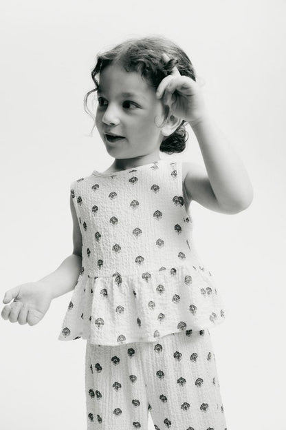 2-piece crinkled jersey set