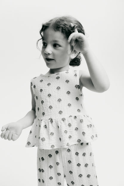 2-piece crinkled jersey set