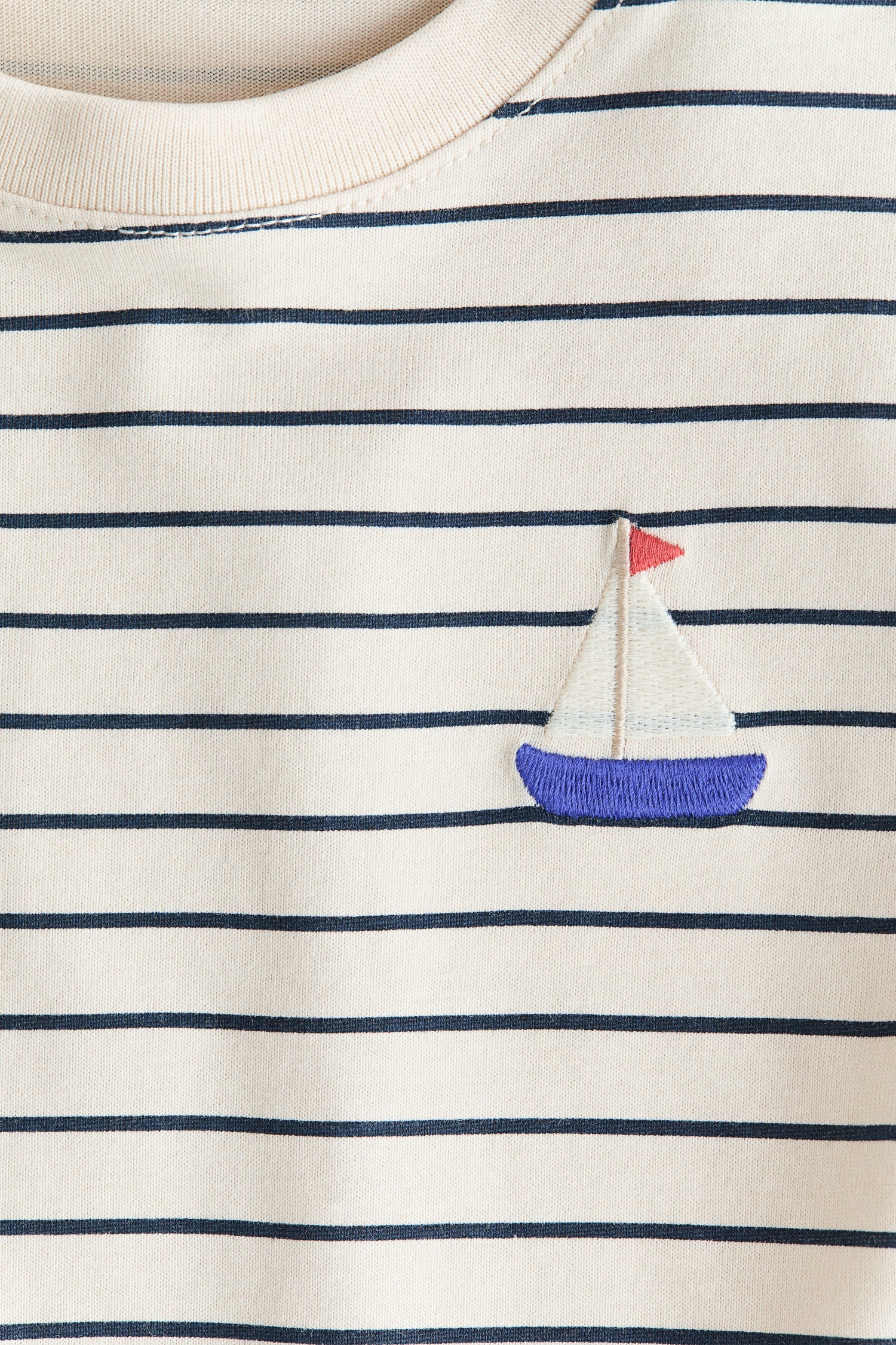 Embroidery-detail T-shirt