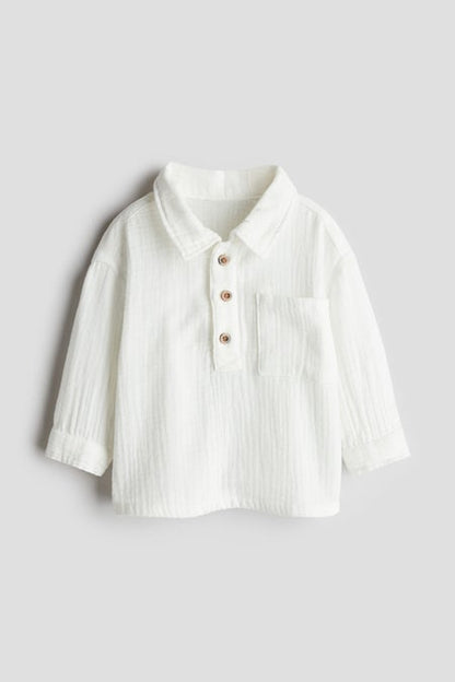 Cotton muslin shirt